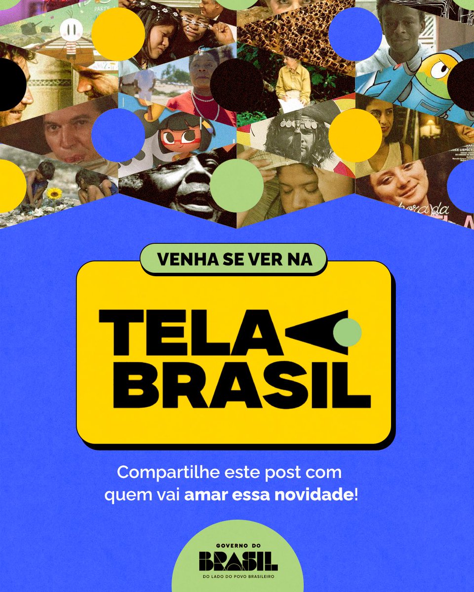 govbr's tweet photo. 🎬🇧🇷 Que tal maratonar produções brasileiras sem gastar? Com a plataforma Tela Brasil, você assiste gratuitamente a filmes, documentários, animações e muito mais, com acesso fácil pela conta https://t.co/z3UgqBXPpD e recursos de acessibilidade. 

🍿Acesse e confira o catálogo! 📲 https://t.co/jE6mA30G1m