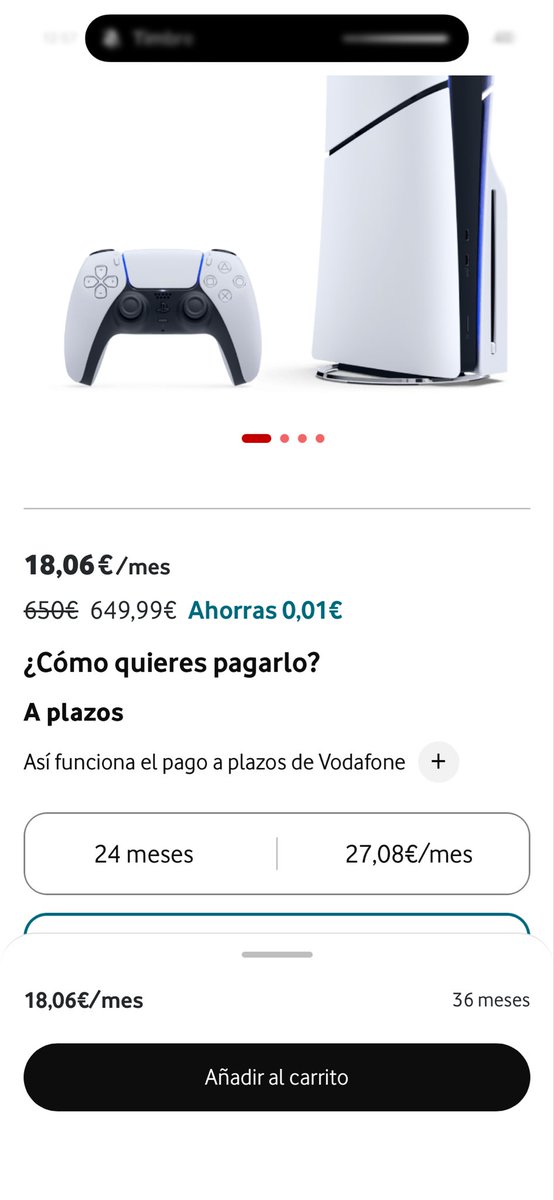 jesu96rg's tweet photo. En serio @vodafone_es esto es ridículo mejor no pongáis nada 0,01€ de ahorro 🫣 https://t.co/xs1iH96Bdv