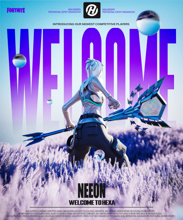 HxEsport's tweet photo. C'est officiel ! ✈️
On est ravi de solidifier notre roster avec l'arrivée d'un joueur qui nous vient de Lettonie avec un palmarès déjà très solide :
- 🇱🇻 | @nneeonn_ - 27kpr - 1,550$

Welcome to the team ! #HEXAWIN 💙💜 https://t.co/iGux9xBnNI
