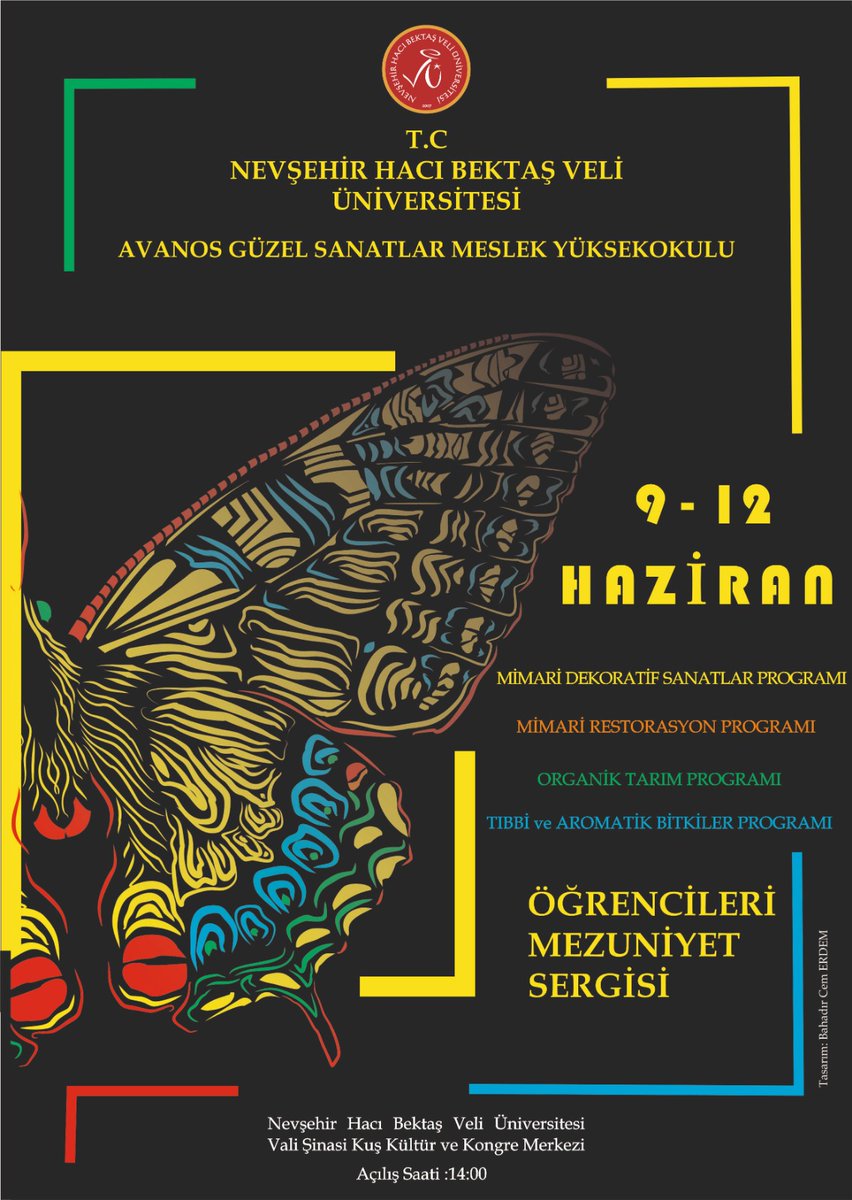 nevukurumsal's tweet photo. #NEVÜ Avanos Güzel Sanatlar Meslek Yüksekokulu Öğrencilerinin "Geleneksel Yıl Sonu Mezuniyet Sergisi" düzenlenecektir.

📅9-12 Haziran 2026
⏱️14.00
📍Vali Şinasi Kuş KKM https://t.co/6aqvSYuURY