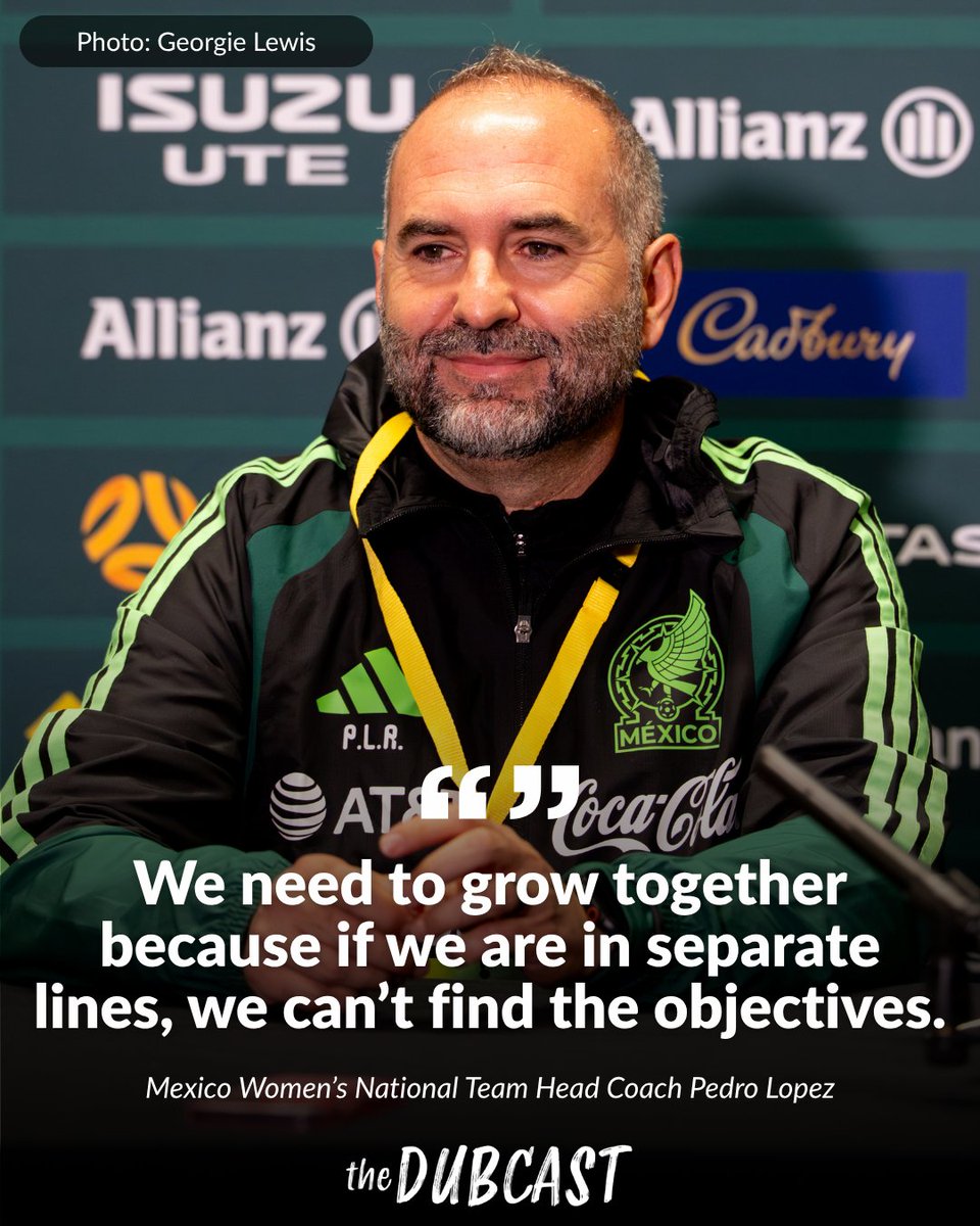 DubcastRBA's tweet photo. Mexico's Head Coach Pedro López has said prior to their clash against the #Matildas that as Liga MX Femenil continues to grow, the League and the National Team need to have the same goals and grow together for the betterment of women's football in Mexico. https://t.co/aF8C0oTPkQ