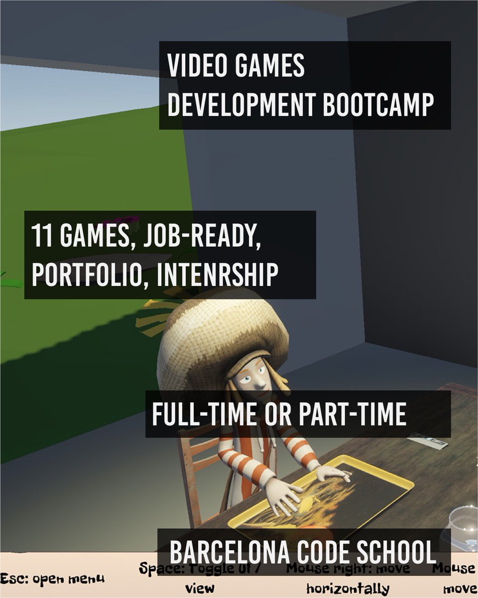 BCNcodeschool's tweet photo. You have to build games to get into games industry  
https://t.co/9bV29EccEK

#videogames #gamedev #Unity3D #gamedevbootcamp #codingbootcamp #learnunity #barcelona https://t.co/HIw69WCwSv