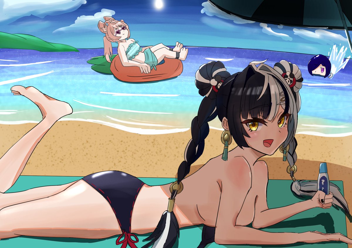 keiten0220's tweet photo. 「日焼け止め塗ってくれませんか？」 https://t.co/qrTRsowK01