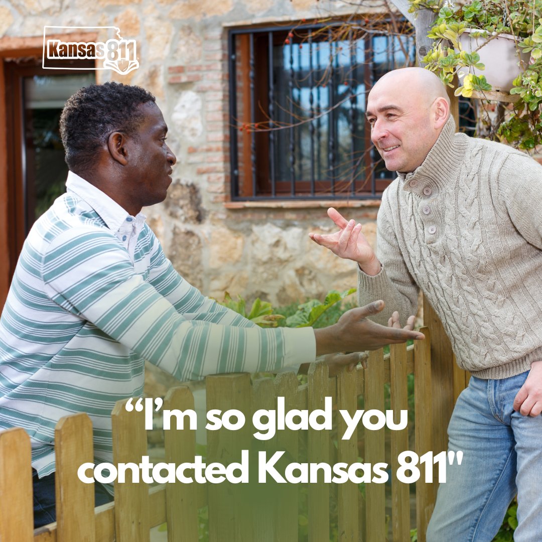 Kansas811's tweet photo. Planting flowers? Installing a new garden bed? Your neighbors will thank you for contacting Kansas 811 first. 

Knowing what’s underground helps keep the power on, the internet connected, and the whole block smiling.

#SafeDigging #GoodNeighbor https://t.co/10cCWVKdIL