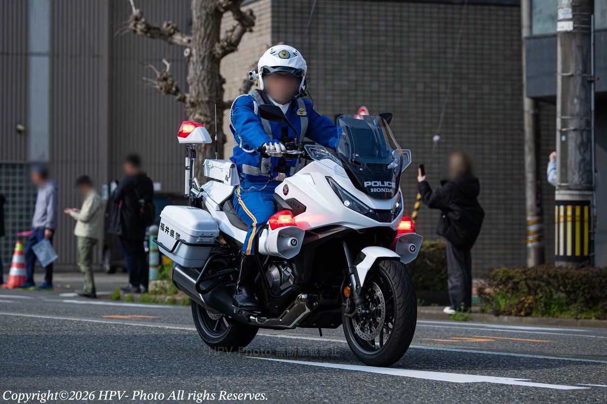 HPV_Photo's tweet photo. 【福井県 福井警察署 地域課】
GRS201クラウン 無線警ら車(4WD)
【福井県 福井南警察署 交通課】
E26キャラバン 交通事故処理車(ステカメ搭載)
【福井県警察本部 警務部 機動警察隊】
SC91 NT1100P / SC62前期CB1300P 白バイ

マラソンでランナーの先導、後押さえに従事した警察車両。 https://t.co/7eCGdPfdNL