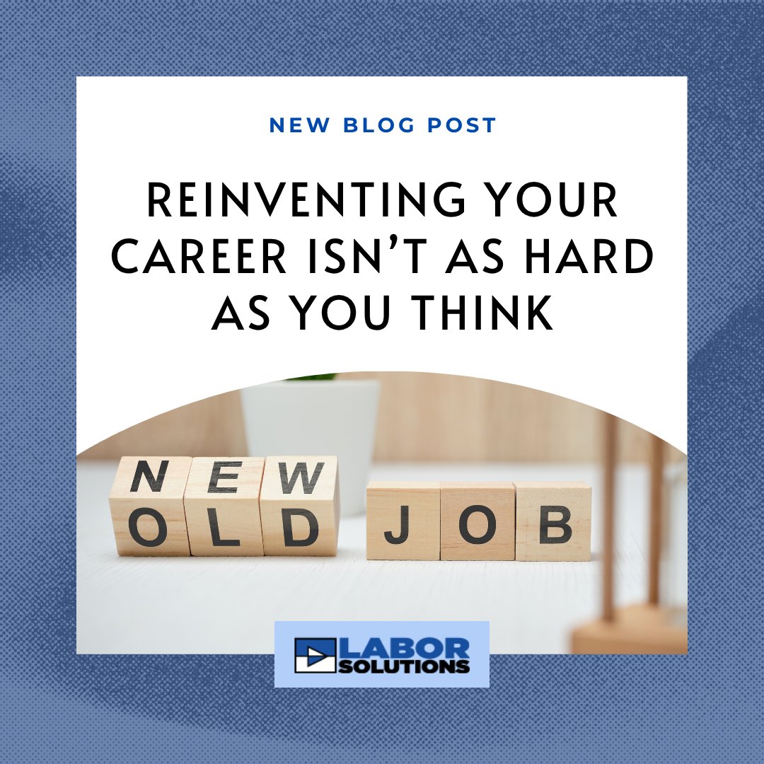 LaborSolutions1's tweet photo. A career pivot doesn't have to mean starting over. Our newest blog shares practical ways to leverage your existing experience, develop new skills, and position yourself for new opportunities. Read it now at https://t.co/PYG9ssGFA6 https://t.co/g3gRyztAR0