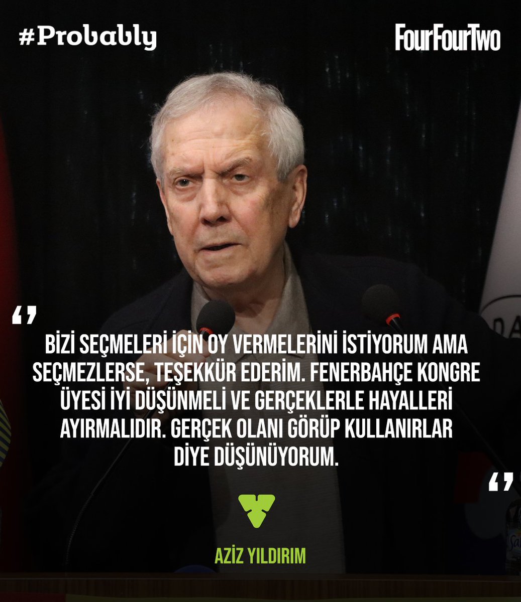 FourFourTwo_TR's tweet photo. 🟡🔵Fenerbahçe'nin başkan adayı Aziz Yıldırım, gündeme dair açıklamalarda bulundu.

"Monaco'ya maça gittiğimiz zaman Barcelona Başkanı Laporta otele bizi görmeye geldi. Biz bunları söylemedik, kimseye anlatmadık."

#Probably https://t.co/WjCVIH2QRA