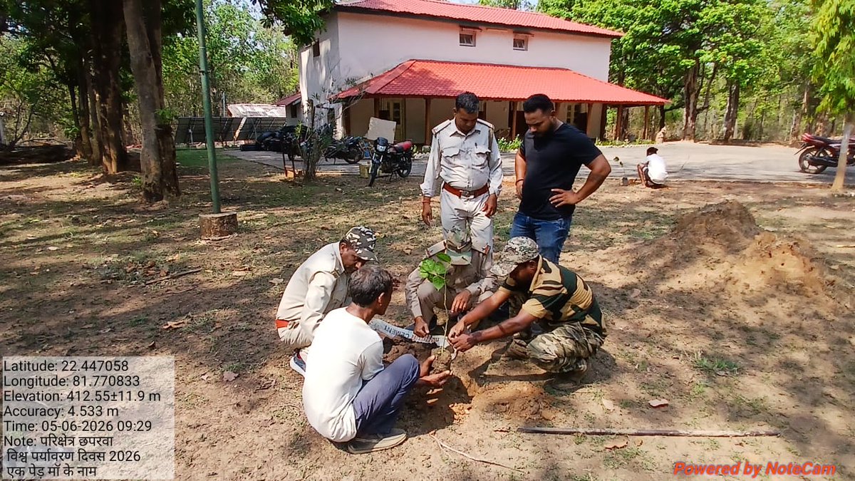 Achanakmar_TR's tweet photo. #WorldEnvironmentDay2026 #EkPedMaaKeNaam #MissionLiFE #AchanakmarTigerReserve #PlantForPlanet #NatureFirst https://t.co/Df7n5M3QEy