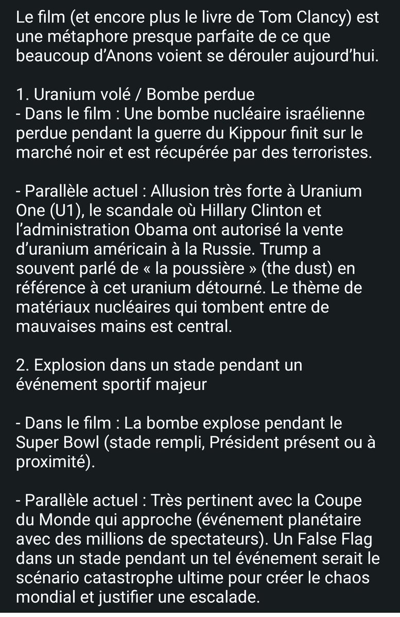 SlaveOrFree's tweet photo. 🔥💥
La Somme de Toutes les Peurs (cités à de nombreuses reprises dans les drops) n’est pas seulement un film/livre.

C'est la version réelle de ce que nous sommes entrain de vivre.

Le précipice est proche, mais la lumière arrive. 

Parallèles entre le film et l'actualité 👇 https://t.co/qvOedDbFDe