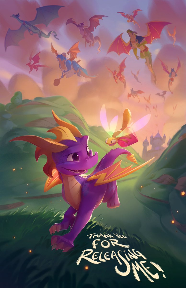 SpyroWiki's tweet photo. The #Dragons in the first #SpyroTheDragon game are notable for adding the atmosphere of the Dragon Worlds. In the #SpyroReignitedTrilogy, with today's updated technology, they are given more personality and redesigns that match their home worlds. #Spyro

https://t.co/PXaKNOxitR https://t.co/qY6CIKDo2u