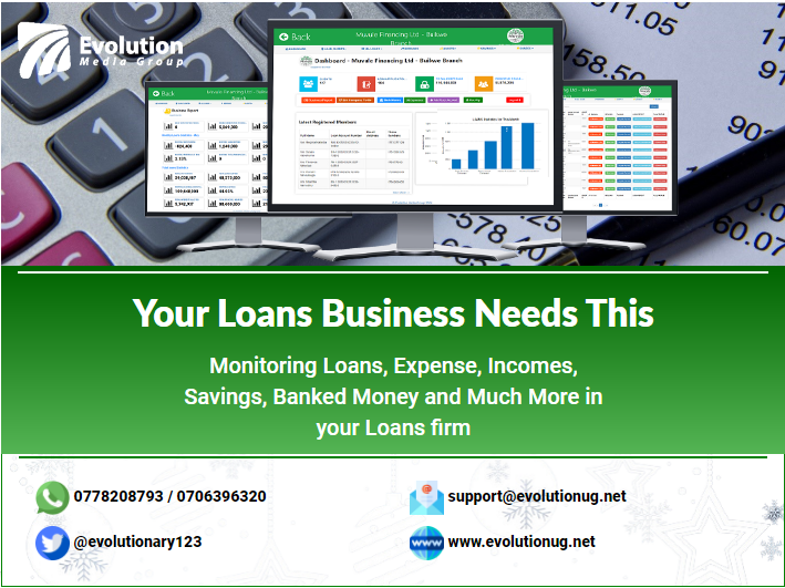evolutionug's tweet photo. SOFTWARE FOR LOAN BUSINESSES
=================
✅ Build a quick, easy database of customers
✅ Create a quick database of loans taken
✅ Record loan payments
✅ Generate loan payment schedules
✅ Get Loans Reports Per Month
✅ Register savings deposited
✅ Register savings withdrawn
✅ Get Saving Reports
...And Much More

GET IT TODAY!!

To get this Software call us on 0778208793 / 0706396320 or
click here https://t.co/cX92VdZ3nl
