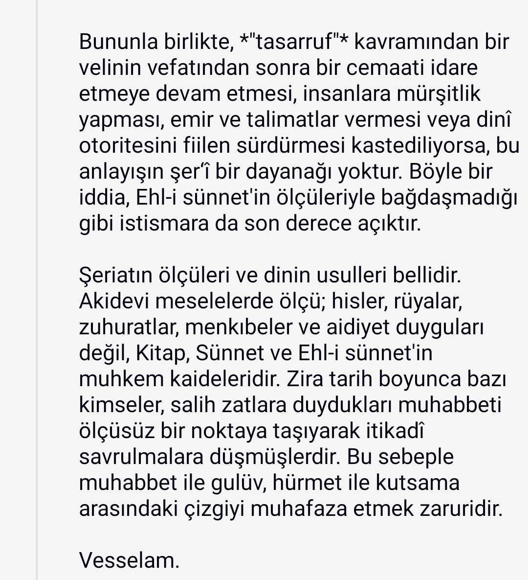 abdulhakim624's tweet photo. Allah'ın izniyle kabirden tasarruf vardır caizdir ve mümkündür Ancak bir veliye kabirden cemaat sevk ve idaresi, emir ve talimat verme yetkisi nispet etmek bambaşka bir iddiadır Mesele tasarrufu inkâr etmek değil tasarruf adı altında mürşitlik ve otorite anlayışını reddetmektir👇 https://t.co/I6NX0mHCvt