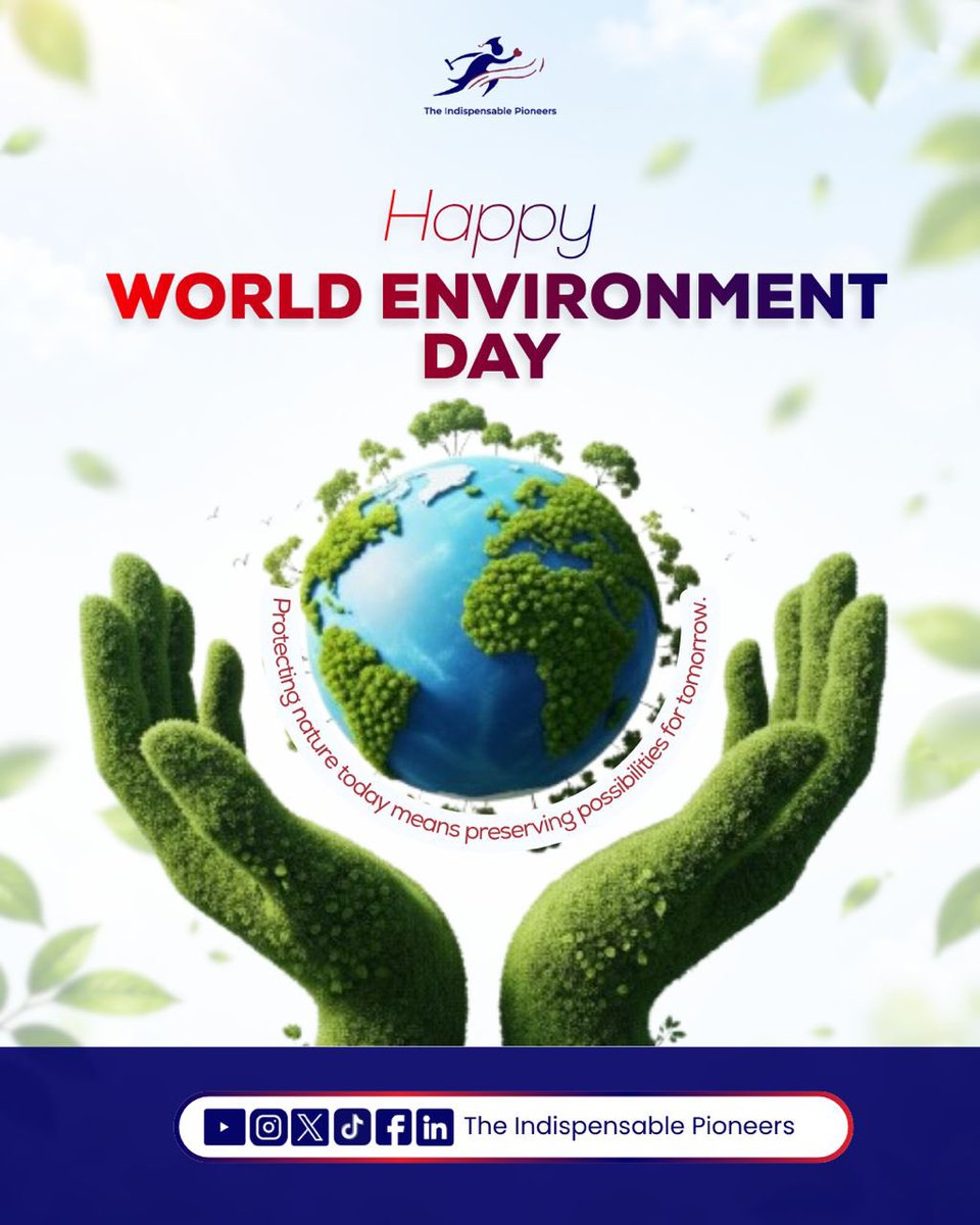 Pioneersworld's tweet photo. Every small action counts. Let's protect our planet, conserve nature, and create a greener future for generations to come. Happy World Environment Day! 🌱
#WorldEnvironmentDay #SaveEarth #Sustainability #EcoFriendly #EnvironmentMatters https://t.co/Y1vrtUMocR