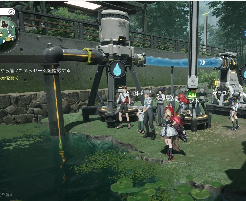 gameleukocyte's tweet photo. #エンドフィールド　
首礎の池周りのNPC、まとめた？　みたいだけど完全削除してください
反対側の変な柵はなくなっててよかった https://t.co/P0qkUdaaNK