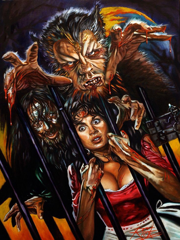 CountDraculaDB's tweet photo. The Curse of the Werewolf 

Silencing art by Rick Melton. https://t.co/BPRZqBUk1G