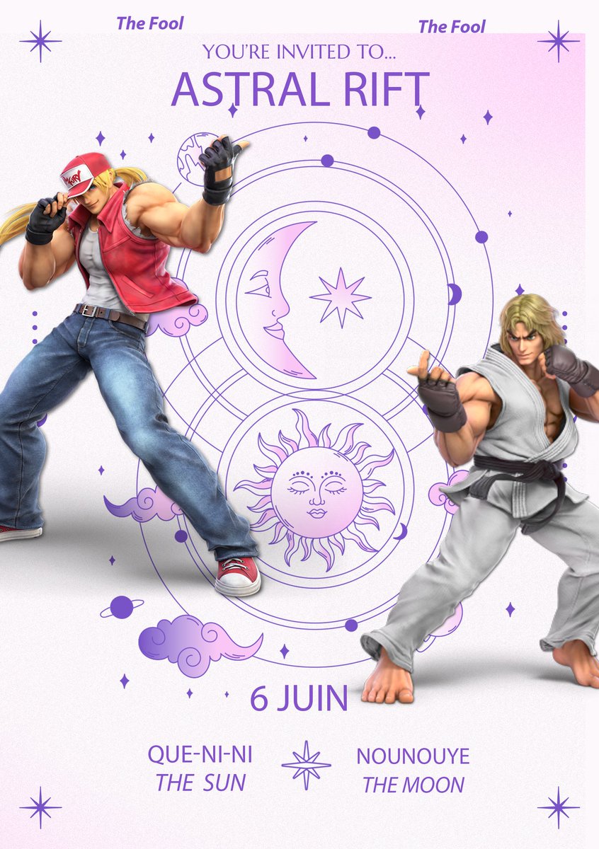 TheFool_esport's tweet photo. Vous pensiez que c'était fini? Mais c'était l'entrée !

@nounouye et @Quenini_ssb seront à l'astral rift demain, 

Et nounouye d��s ce soir à la saussismash pré astral rift !

C'est l'heure de choquer !

#PYOG https://t.co/cCqlBXGY9e