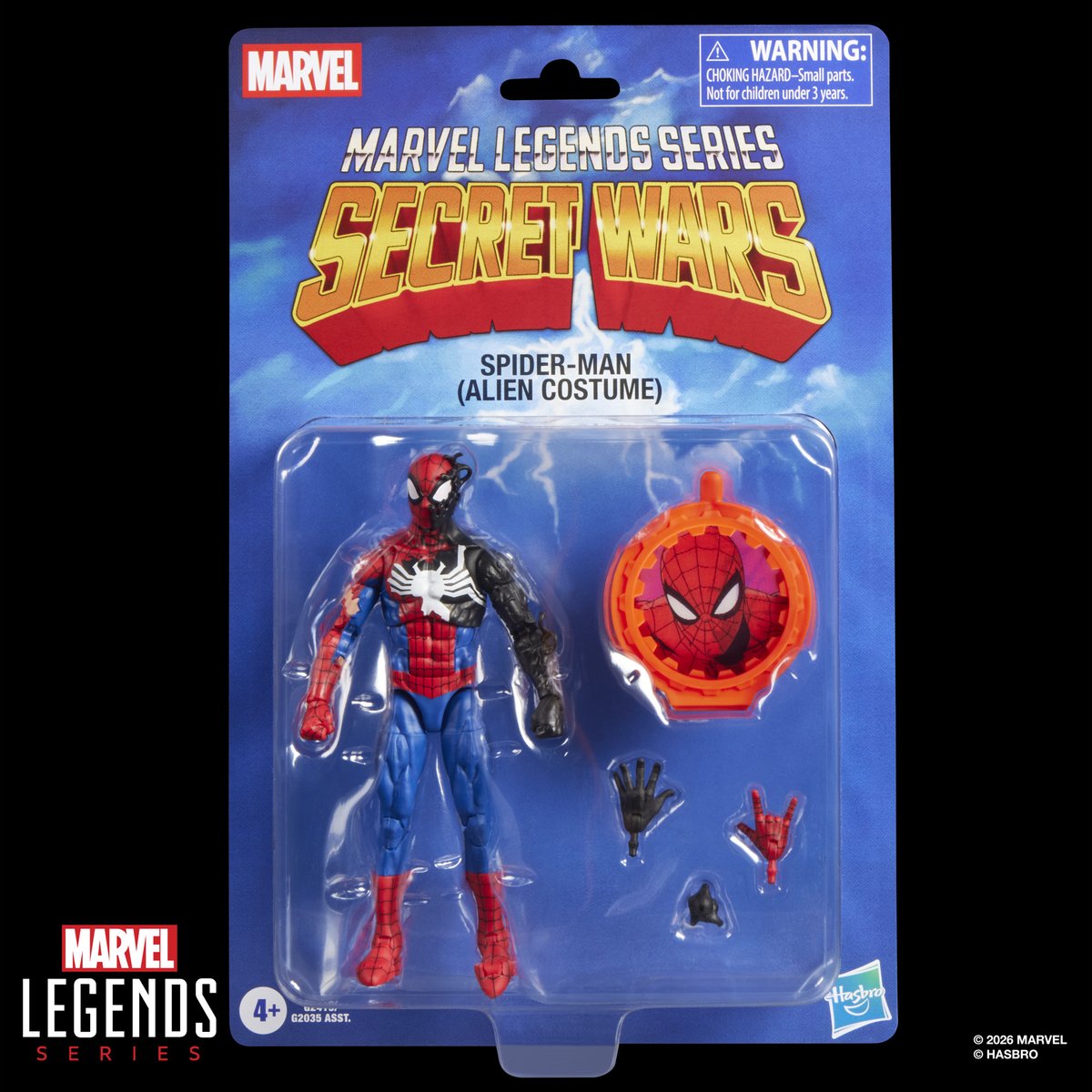 Hasbro_Store_JP's tweet photo. 【新製品情報】
G2419
#マーベルレジェンド・シリーズ
#シークレット・ウォーズ
#スパイダーマン（エイリアン・コスチューム）

1980年代の壮大な『シークレット・ウォーズ』のストーリーに登場するスパイダーマン（エイリアン・コスチューム）にインスパイアされています。

#Hasbro
#MARVEL https://t.co/AjLYerGyf7