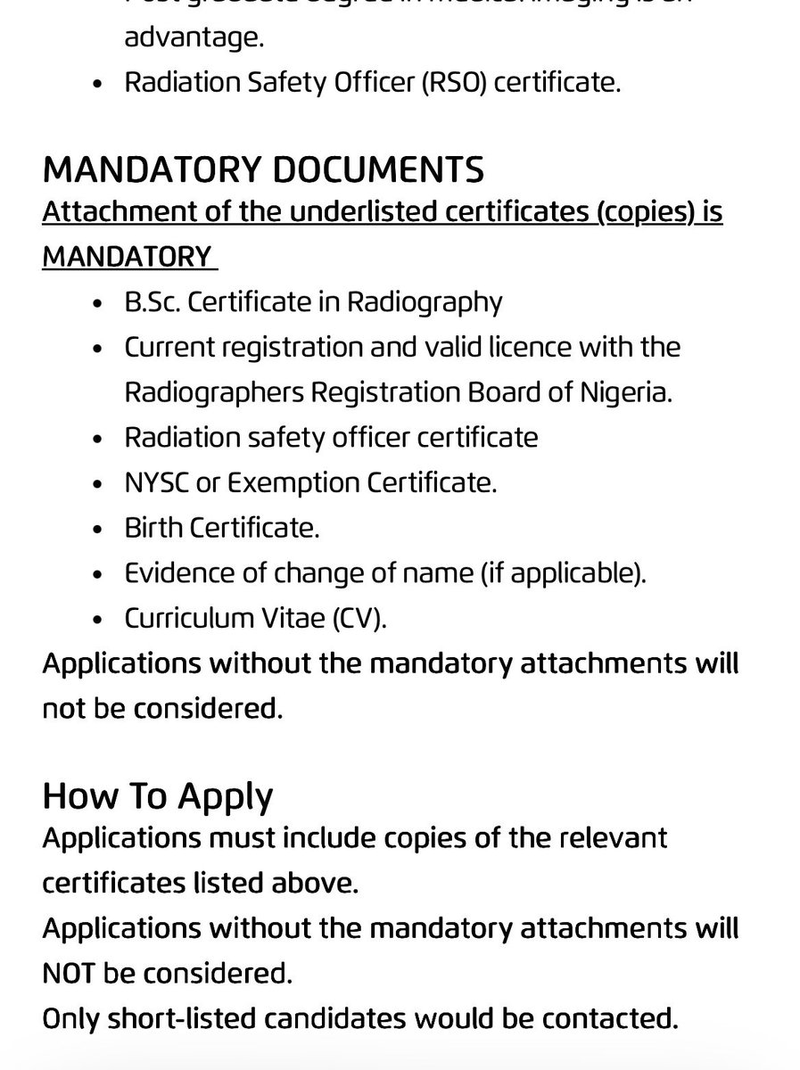 somehowforgotit's tweet photo. This is the second time I'm saying it: pay more attention to Radiography. Forget about the “Big 3 medical professions” in Nigeria.

Apply here:  
Location: Bonny Island  
Slots: 100 people  
Company; NLNG (you def know what the pay is like) 🙂‍↔️

https://t.co/19zHgmYgge https://t.co/ZedBaZ2IFg