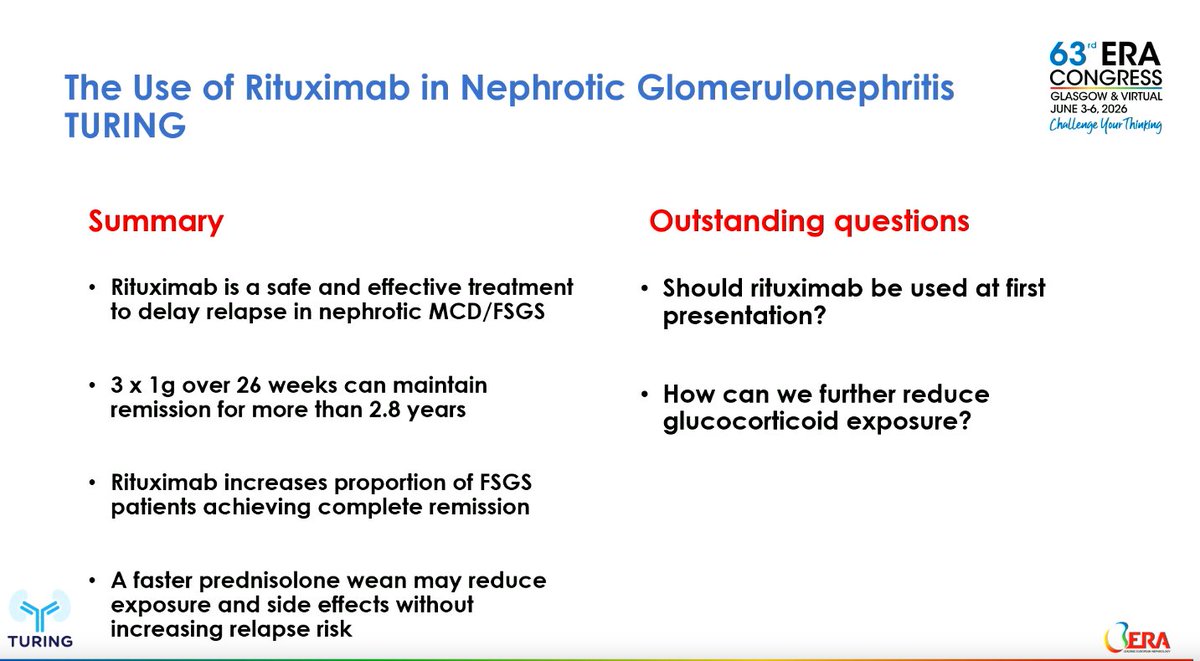 Abdelhamed6261's tweet photo. #ERA26
Rituximab in MCD/FSGS https://t.co/TicoBP5WCB