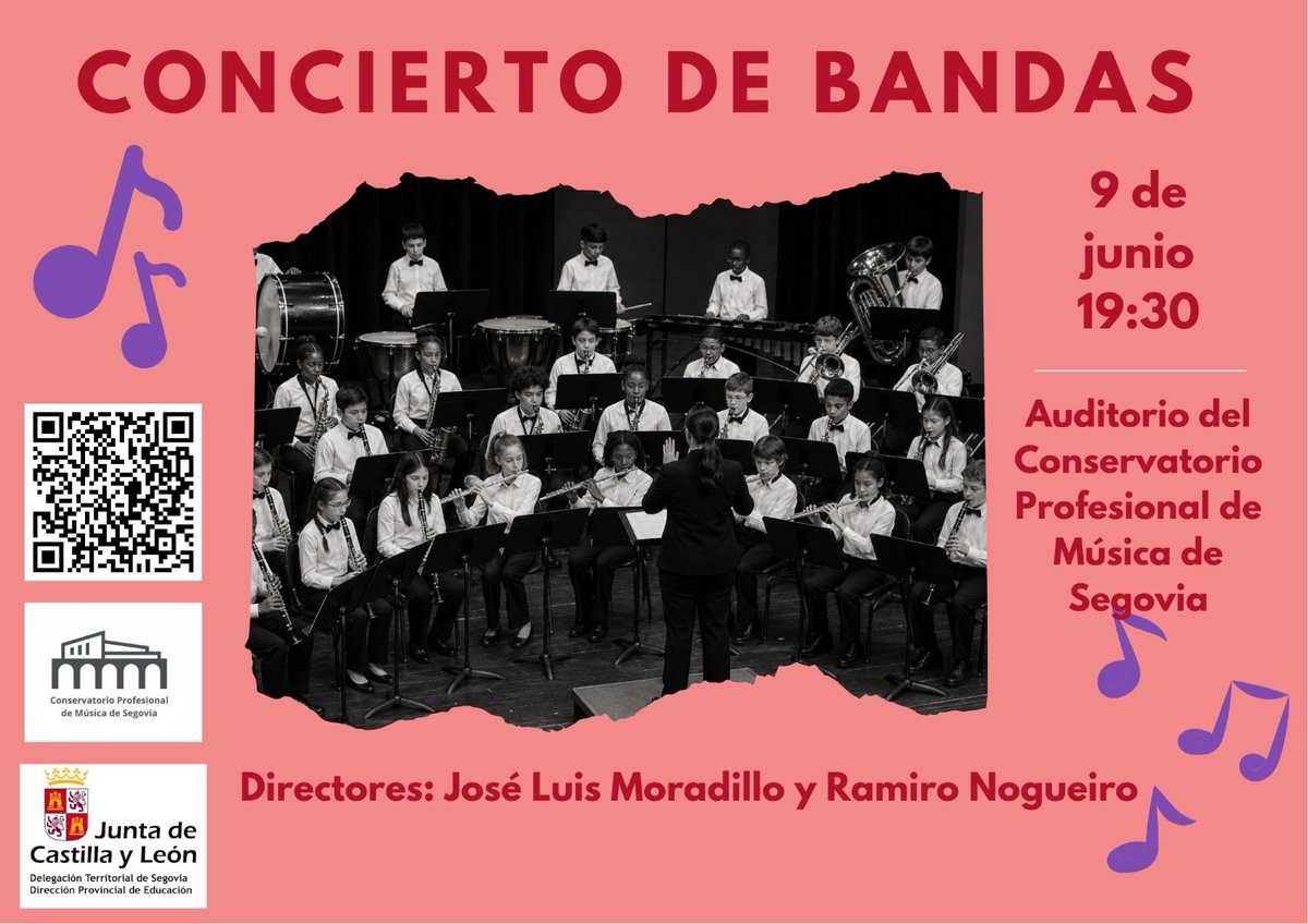 ConserSegovia's tweet photo. 🎶✨ Entramos en la última semana de clases del curso.

Después de tantos meses de trabajo, aprendizaje y música compartida, solo queda disfrutar de las últimas audiciones y conciertos antes de despedir este curso 🙌💛

¡Os esperamos para acompañarnos en estos últimos compases! https://t.co/P5qHcSZew5