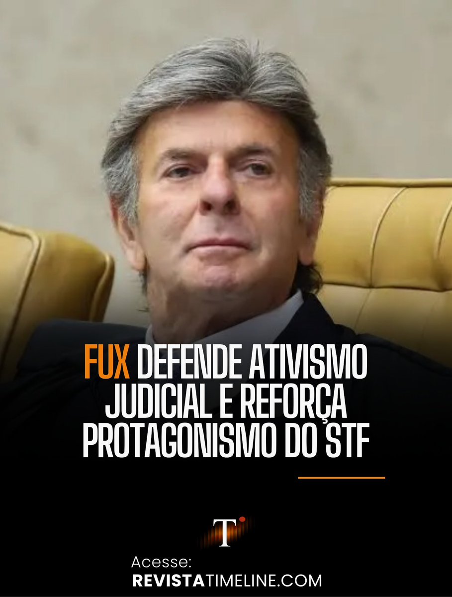 RevistaTL's tweet photo. Luiz Fux, voltou ao centro do debate sobre o ativismo judicial ao defender a atuação expansiva da Corte em temas tradicionalmente reservados ao Legislativo e ao Executivo. Segundo ele, quando provocado, o STF não possui a prerrogativa de simplesmente se abster de decidir, ainda que os assuntos envolvam questões profundamente políticas ou morais.

A declaração ocorre em meio ao crescente questionamento sobre o papel assumido pelo Supremo nos últimos anos. Críticos apontam que a Corte passou a ocupar espaços deixados pelo Congresso Nacional, transformando ministros não eleitos em protagonistas de decisões com enorme impacto político, econômico e social.

Fux argumenta que o fenômeno não seria resultado de ativismo judicial, mas da própria judicialização promovida pelos atores políticos. Segundo ele, a fragmentação do Congresso e a incapacidade de construção de consensos acabam levando disputas para o Supremo.

A justificativa, entretanto, não encerra a controvérsia.