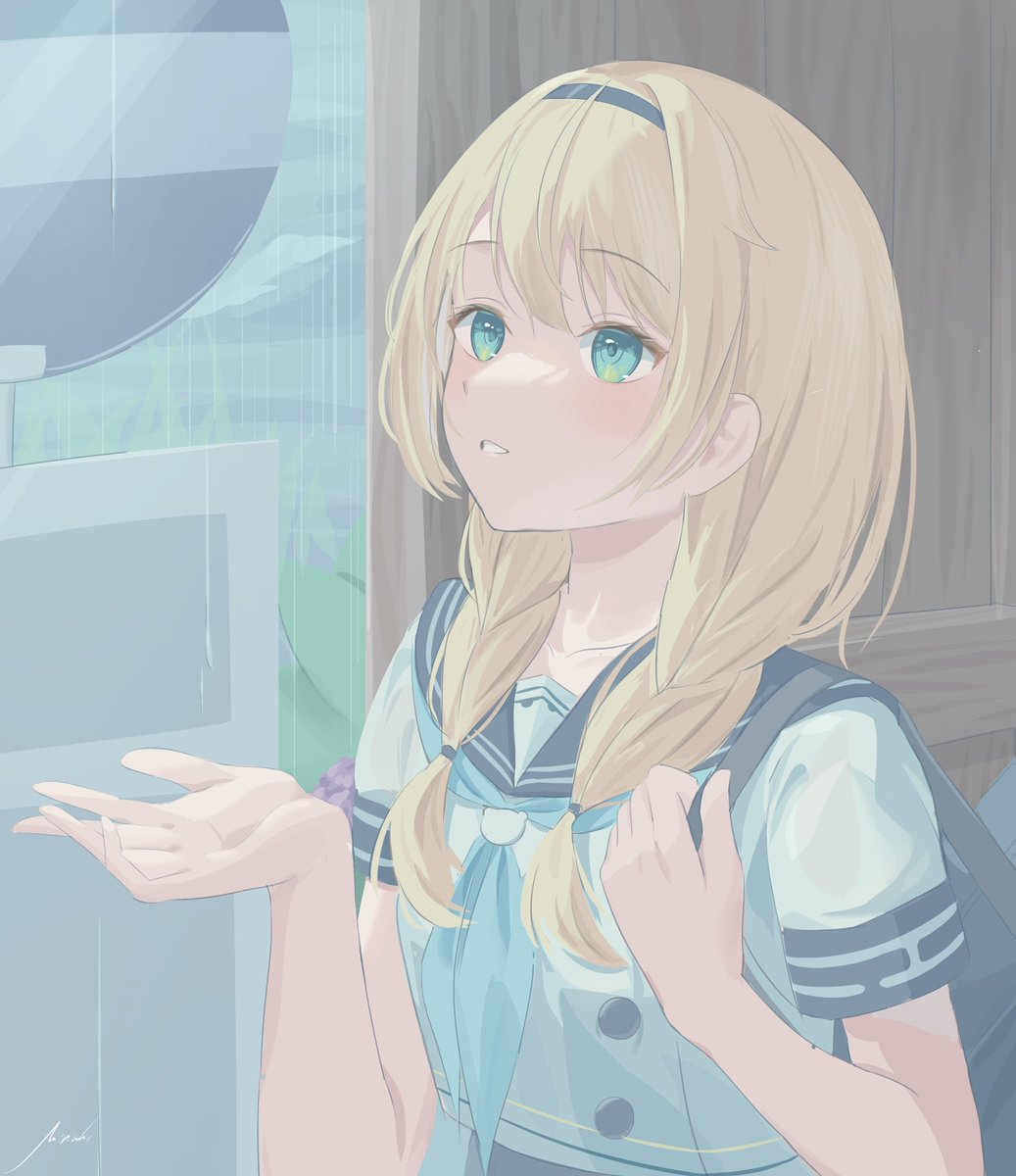 Miraki_1122's tweet photo. 雨　#いろはにも絵を https://t.co/VLfTPvNrYE