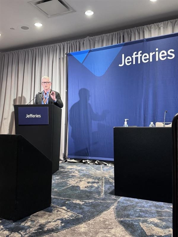editasmed's tweet photo. Yesterday, Editas Medicine President &amp; CEO, Gilmore O’Neill, presented at the 2026 Jefferies Global Healthcare Conference, where he highlighted the latest updates on the EDIT-401 program. Listen to the presentation here: https://t.co/11bhlbTBFF. #Jefferies2026 https://t.co/Z6jBUaawSP