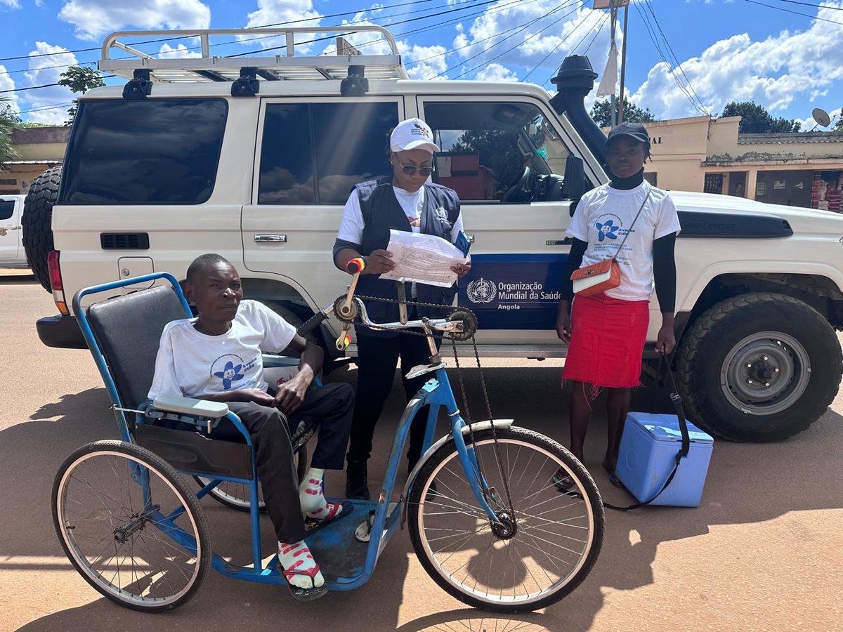 AngolaOms's tweet photo. On the ground, across the country, armed with data and a commitment to action, the supervision of vaccination teams ensures that no child is left behind. 

With @WHO  support, regular supervision improves quality, expands coverage, and increases protection for communities. https://t.co/cCSaG8rcuF