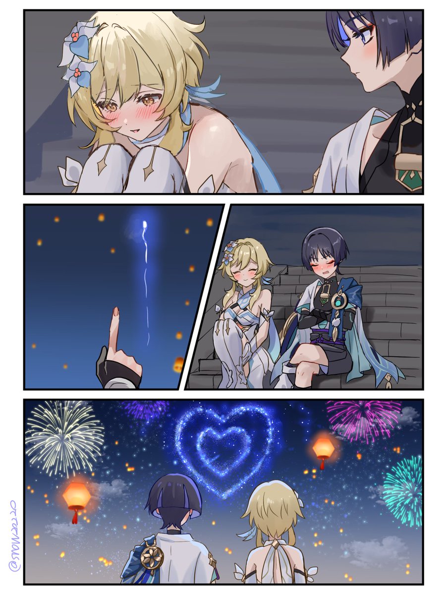 snow20220's tweet photo. 来年の海灯祭はこんな二人が見られるかも
#放蛍 #wanlumi https://t.co/zpmPF2vxND