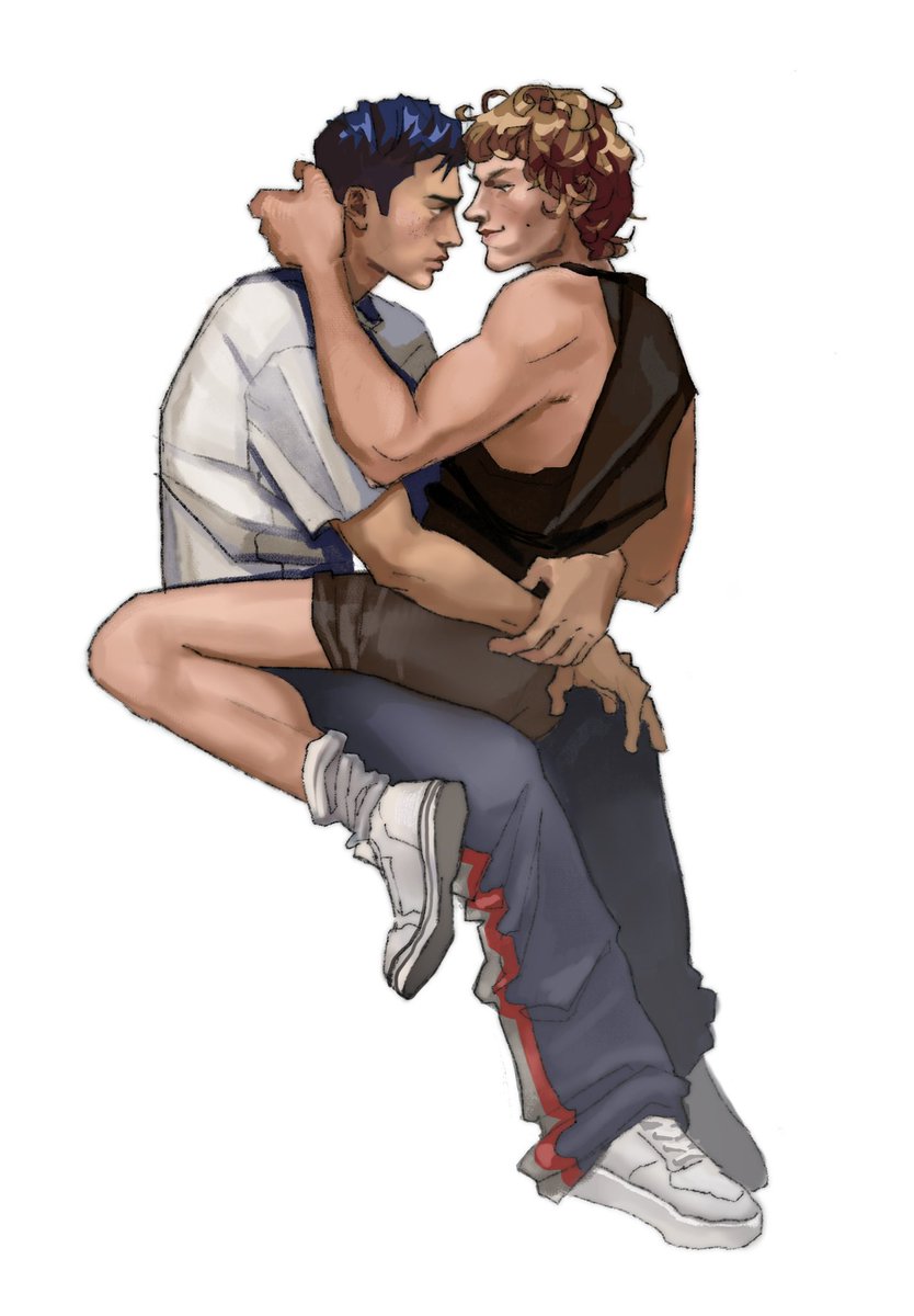 Bezzglaz's tweet photo. Hey it’s my first art this year lol cause pride month ❤️‍🔥
#heatedrivalry #hollanovfanart https://t.co/FdapQDGezz