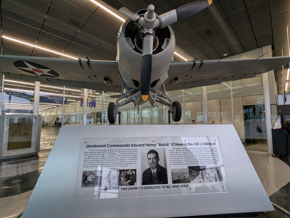 gcdavid's tweet photo. @RealJoeWeil @tatramtn And O'Hare Airport is named after Butch O'Hare https://t.co/9uMn0H9k8u