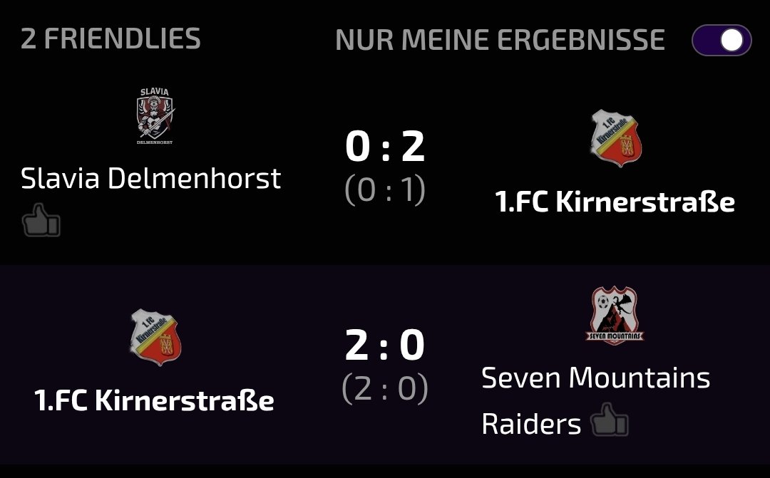 GermanChris74's tweet photo. Im Drei Freunde Cup kann der 1.FC Kirnerstraße die ersten Spiele klar für sich entscheiden. 
#Onlineliga #1FCKirnerstraße https://t.co/Qno26T33az