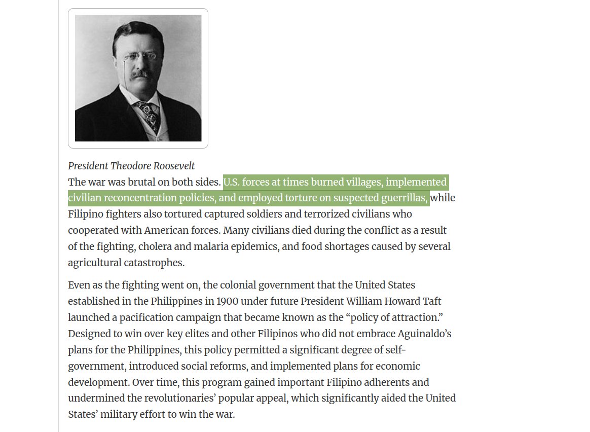 BrianJBerletic's tweet photo. Isn't it an irony that the Philippines armed forces pretend they're protecting the country from "China" when the Philippines is actually occupied by US troops - the US having literally colonized the Philippines from 1898-1946 - carrying out mass murder, torture, and the use of concentration camps...

https://t.co/vMUpPeXtR6