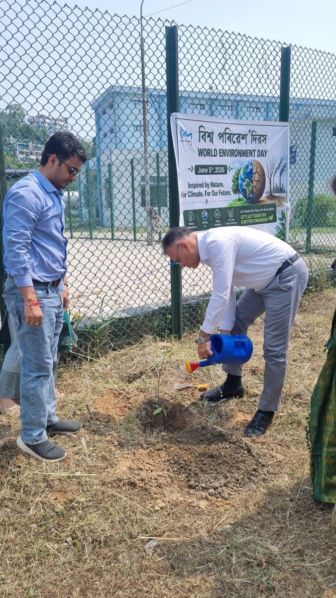 gmdwsb's tweet photo. Guwahati Jal Board observed World Environment Day 2026 with the theme “Inspired by Nature. For Climate. For Our Future,” highlighting the urgent need for collective climate action and environmental stewardship. https://t.co/xZEv49Dra7