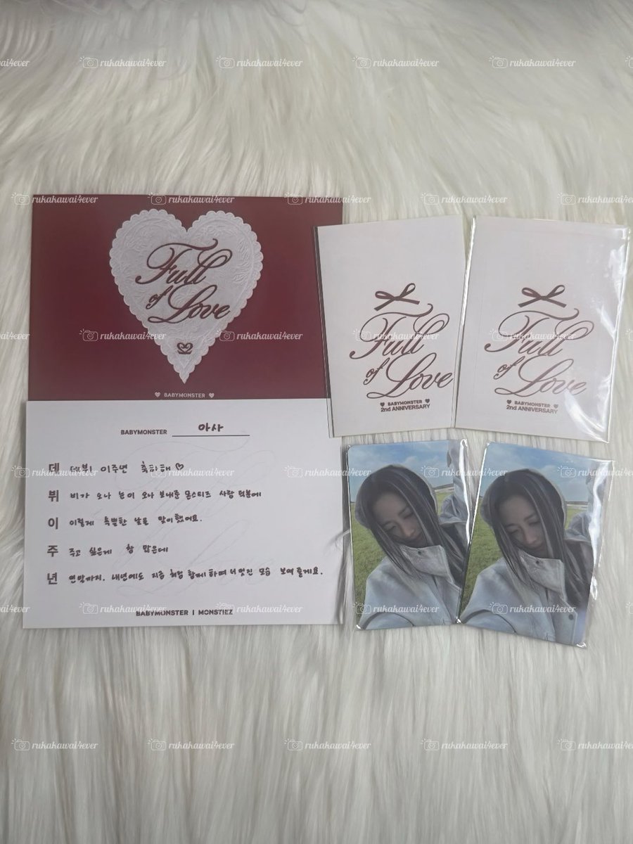 rukakawai4ever's tweet photo. ꣑୧ 𝓣𝓸𝓭𝓪𝔂'𝓼 𝓶𝓪𝓲𝓵 ꣑୧

🦥 Ruka 30,000 won Monstiez Day 2nd Anniversary pop-up POB

Finally you're home🥹 it was hard to find you but it's worth it💗

︶꒦꒷♡꒷꒦︶︶꒦꒷♡꒷꒦︶︶꒦꒷♡꒷꒦︶︶꒦꒷♡꒷꒦°

#BABYMONSTER #베이비몬스터 #RUKA #루카 https://t.co/BIcgO98icD
