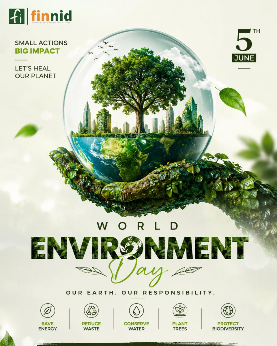 Finnidpro's tweet photo. 🌍Nature is not a resource. It's our responsibility.

This World Environment Day, let's take one step towards a greener, cleaner, and more sustainable future. 🌱

#WorldEnvironmentDay #gogreen #sustainability https://t.co/Ruke1Rw45a