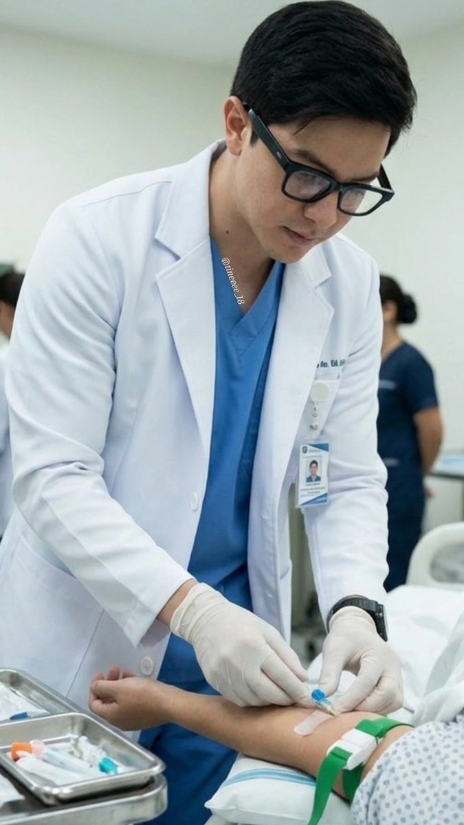 tineeee_18's tweet photo. POV: Ayoko ng injection/karayom! Tapos nakita mo siya (Dr. Greyson #AldenRichards). Saan po ba ang pila?😂💉 https://t.co/Ls4fQRIO8o