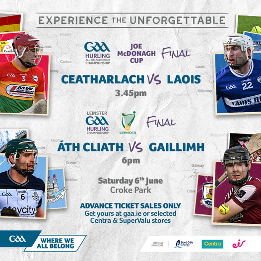 FernsGAA's tweet photo. Best of luck to our senior hurling manager Pat Bennett and his @Carlow_GAA team in the Joe McDonagh Cup Final v Laois in Croke Park on Saturday. The match will be shown live on RTE2 TV. https://t.co/32U9wU74Q3
