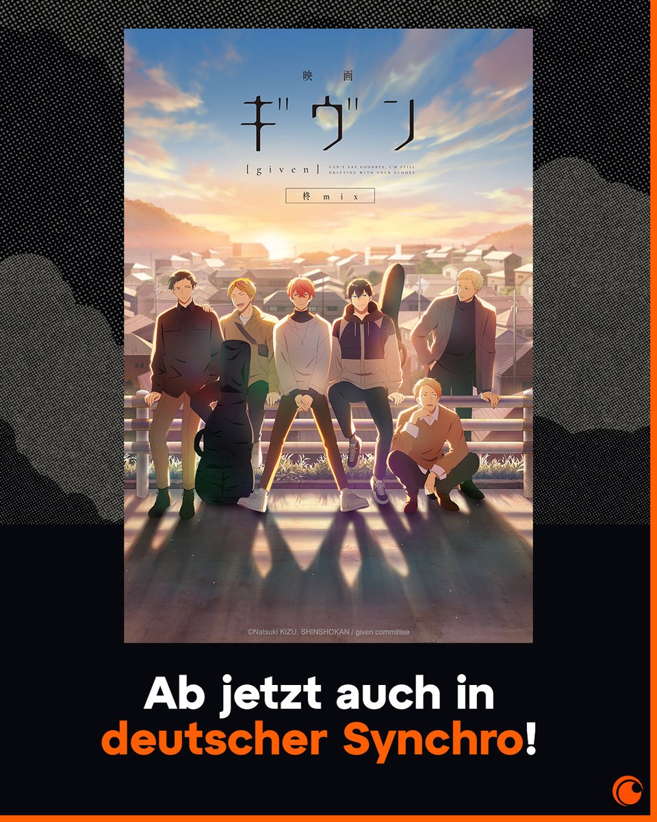Crunchyroll_de's tweet photo. Synchro-Ankündigung pünktlich zum Pride-Month! 🏳️‍🌈

“given The Movie: Hiiragi mix” und “given The Movie: To the Sea” sind ab jetzt in deutscher Synchro auf Crunchyroll verfügbar! 🎸 https://t.co/MFlKWvCOAw