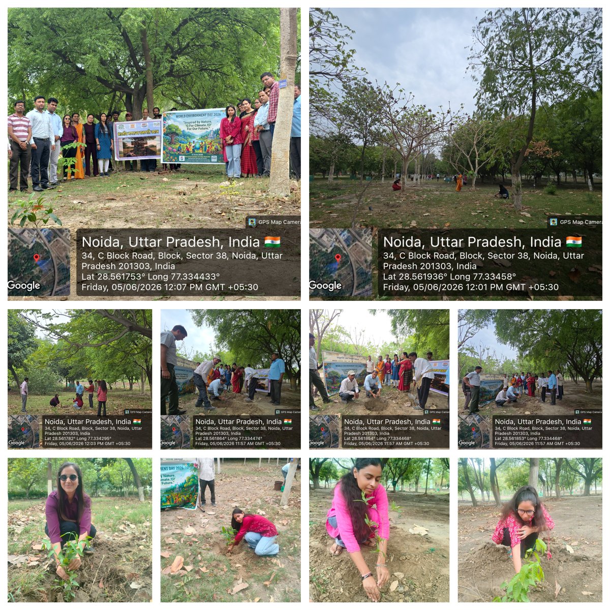 BSI_BGIR_Noida's tweet photo. The Botanic Garden of Indian Republic (BGIR), Noida organized a plantation programme on 5 June 2026 to commemorate World Environment Day and the ‘Ek Ped Maa Ke Naam’ campaign under Mission LiFE (Lifestyle for Environment). https://t.co/aDWwf5WKee