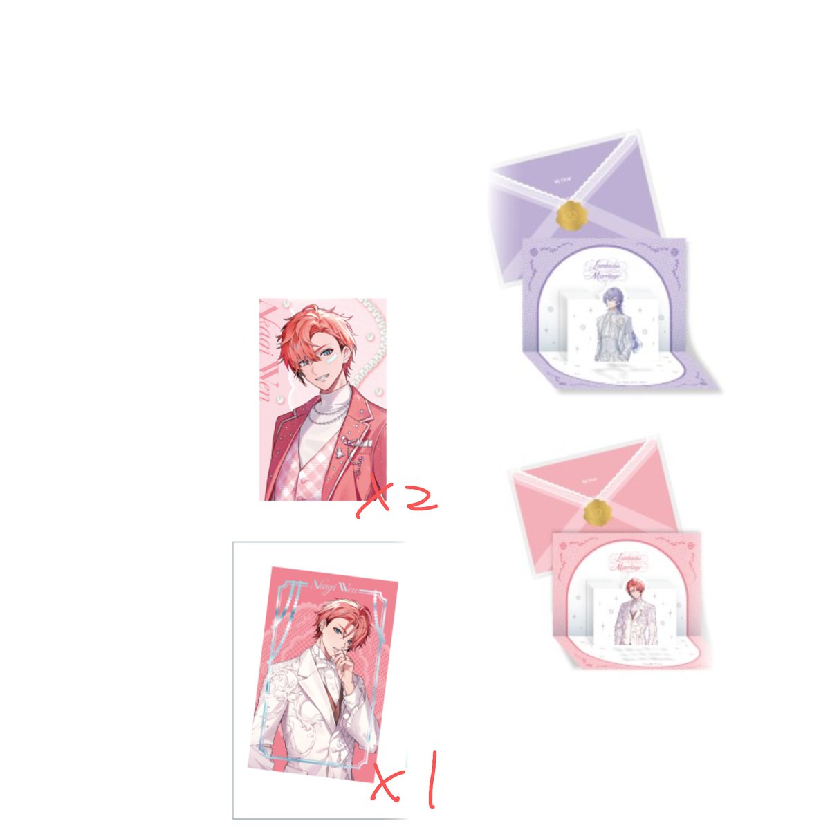 k_o_005's tweet photo. 【交換 買取 にじさんじ ジューンブライド2026 ジュンブラ Luminous Marriage ランダムフォト風カード A B 特典 】
譲*写真のもの
求*IDカード(特典優先、4枚目記載分)
買取*定価
特典、纏めての方優先、お返事にお時間頂戴します。
郵送のみ
検索からでもお声掛けください。 https://t.co/6qGLTT66sE