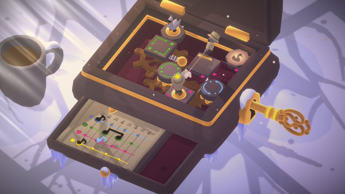 goose_business's tweet photo. It's #pitchyagame, and Swan Song is OUT NOW! 🥰

Swan Song is a cozy puzzle game set inside a magical music box. But what does it offer?

🧩 Solve puzzles using musical notes.
📖 Uncover the sad story of the box's creator.
🎵 A relaxing soundtrack that will guide your experience.