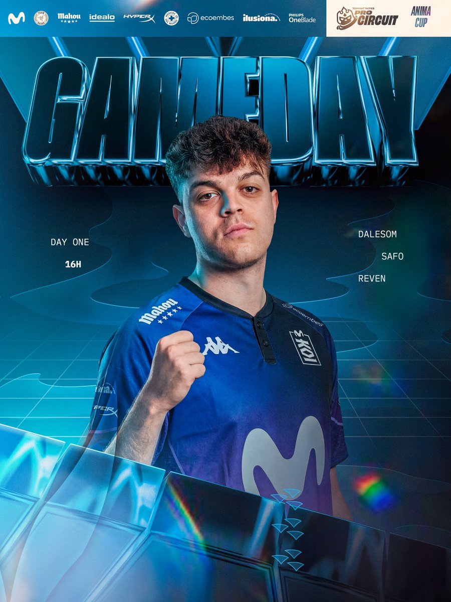 MovistarKOI's tweet photo. 🚨ÚLTIMO TORNEO DEL SET

Los tfteros se juegan asegurar su plaza en el Tier 1, tenemos un fin de semana importante por delante.

#MKOIWIN #goMKOI https://t.co/4QWZF7cxjI
