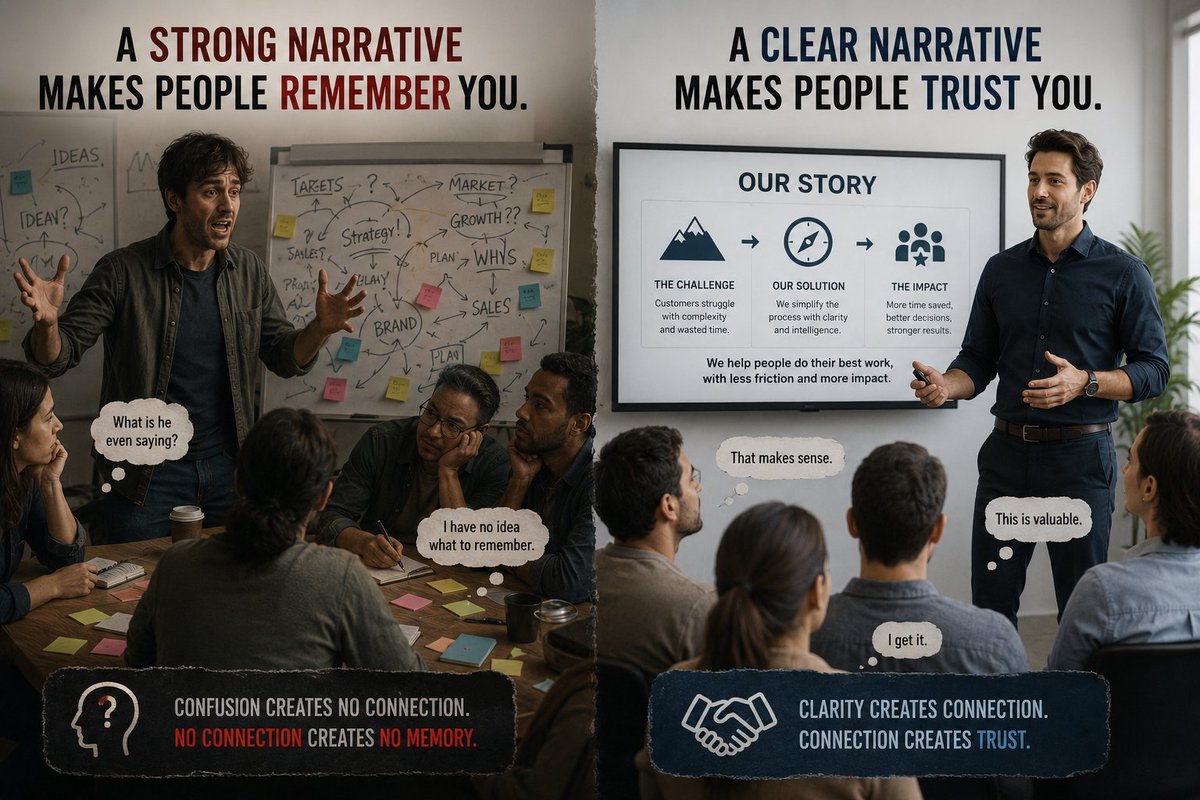 MinuteArticle's tweet photo. A strong narrative makes people remember you.
A clear narrative makes people trust you.
#Storytelling https://t.co/xK1hVWkHFA
