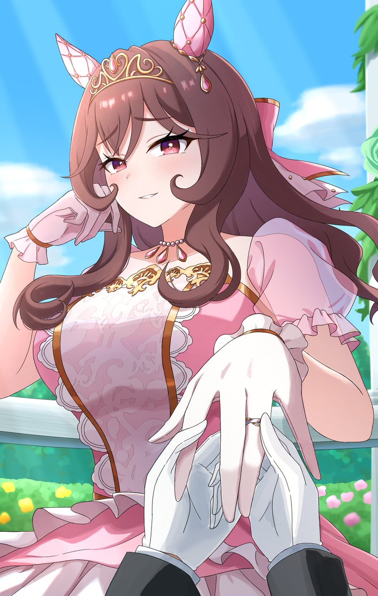 Y67834208's tweet photo. #ジェンティルドンナ #ウマ娘 
「まぁ….。私の事欲しくなりまして？」 https://t.co/m5NMB7MiCh