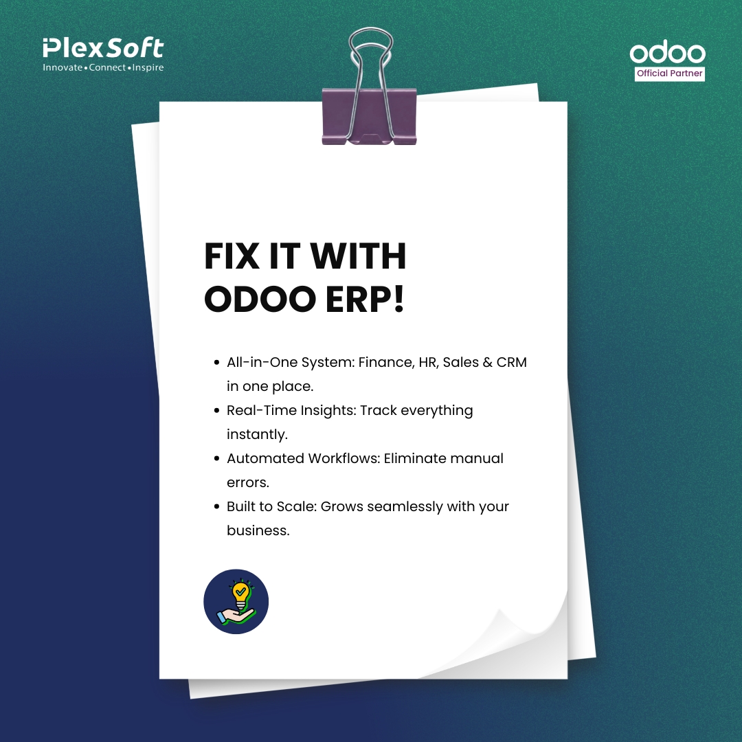 IplexSoft's tweet photo. Is your business outgrowing spreadsheets?

Managing scattered data, communication gaps, and inventory errors can cripple your growth. If you're spending more time fixing operational errors than scaling, you need an ERP system.

🌐 https://t.co/qdzMtvH0Ys https://t.co/HBYMIm2elH