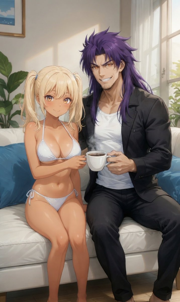 ChiefWhat_'s tweet photo. @blonde_aii さあ、コーヒーだよ、ダーリン。昨夜はぐっすり眠れたかな？ https://t.co/W9GMI5zZKg