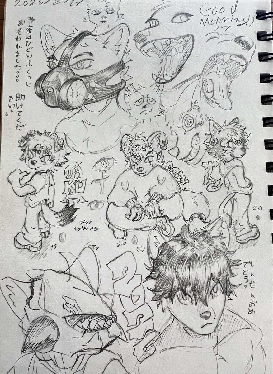 surcatz010101's tweet photo. 2026/2/17
#sketchbook #ケモノ https://t.co/Mg6boc0B0Y