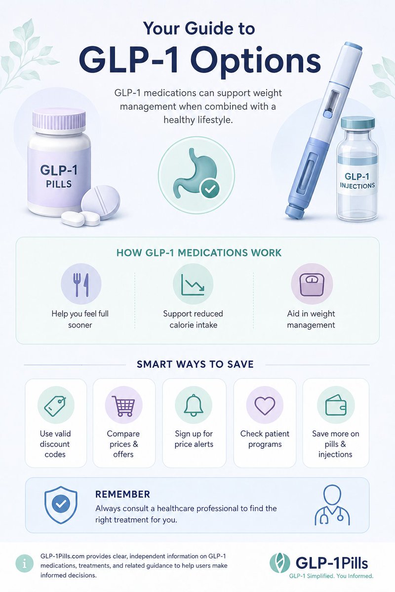 Hi, When comparing GLP-1 pill options, it is important to review factors such as ingredients, clinical evidence, safety information, and suitability for individual health needs. https://t.co/jUMv8tm47a @HairLossNs #GLP1 Hi, When comparing GLP-1 pill options, it is important to review factors such as ingredients, clinical evidence, safety information, and suitability for individual health needs. https://t.co/jUMv8tm47a @HairLossNs #GLP1