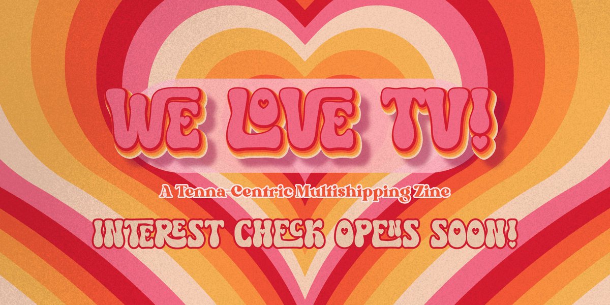 welovetvzine's tweet photo. Introducing WE LOVE TV!: A Tenna-centric Multishipping Zine, a zine celebrating all ships centering our beloved TV host Mr. Ant Tenna!
Stay tuned for our interest check opening on June 7th, 3:30pm CEST! See you soon, dear TV Lovers!📺💗 https://t.co/Y6mwt8gW59